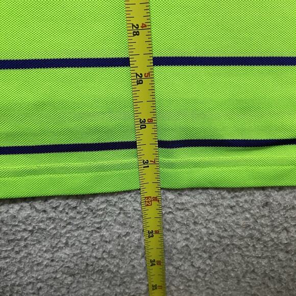 RLX Ralph Lauren Men L Green Stripe Erin Hills Country Club US Open Golf Stretch - Picture 7 of 8